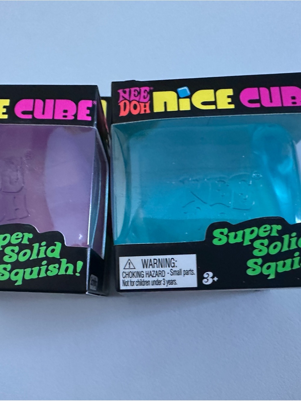 Source Unknown Nee Doh Nice Cube Purple & Blue Super Solid Squish Toy